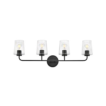 Kline 4-Light LED Bathroom Vanity Light in Black