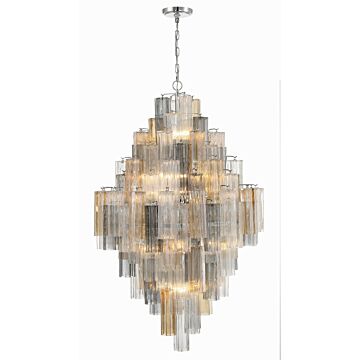 Addis 20 Light Chandelier in Polished Chrome by Crystorama