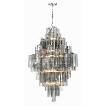 Addis 20 Light Chandelier in Polished Chrome by Crystorama