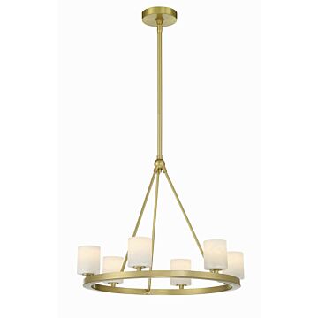 Aragon LED Chandelier in Soft Brass by Crystorama