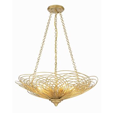 Doral Six Light Chandelier in Renaissance Gold by Crystorama