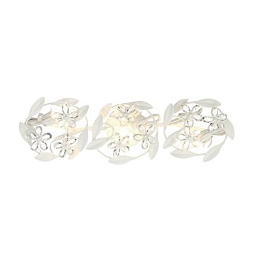 Marselle Three Light Wall Sconce in Matte White by Crystorama