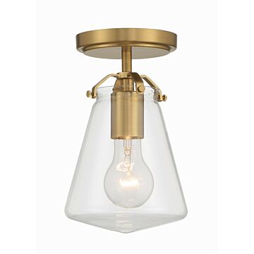 Voss 1-Light Semi-Flush Mount in Luxe Gold