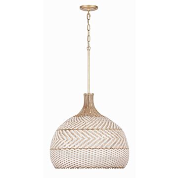 Zanzibar Five Light Chandelier in Soft Gold by Crystorama