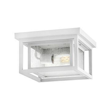 Republic 2-Light LED Flush Mount in Textured White