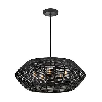 Luca 5-Light LED Chandelier in Black