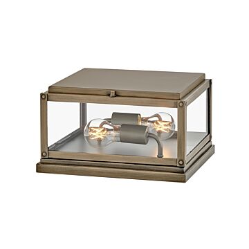 Max 2-Light LED Pier Mount in Burnished Bronze