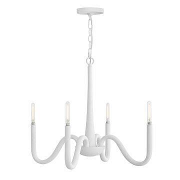 Maris 4-Light LED Chandelier in Textured Plaster
