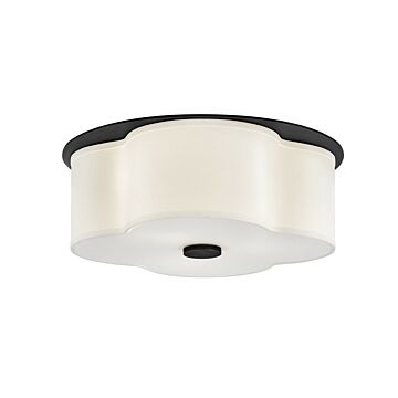 Delaney 3-Light LED Flush Mount in Black