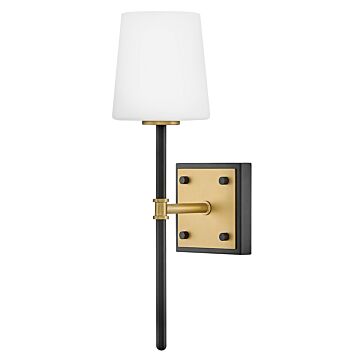 Saunders 1-Light LED Wall Sconce in Black
