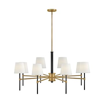 Saunders 8-Light LED Chandelier in Black