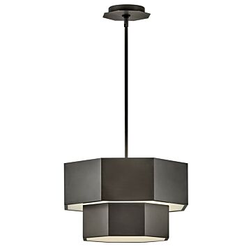 Facet 5-Light LED Convertible Flush Mount in Black Oxide