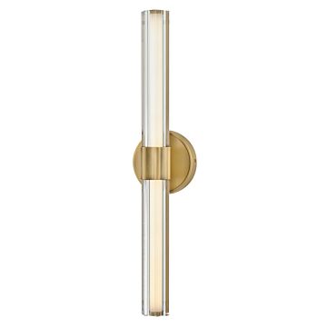Georgette LED Bathroom Vanity Light in Lacquered Brass