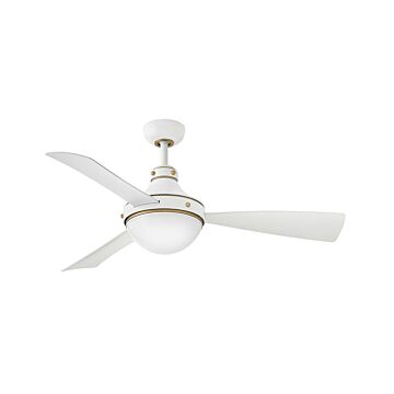 Oliver 50" LED Smart Fan in Matte White
