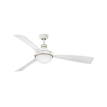 Oliver 62" LED Smart Fan in Matte White