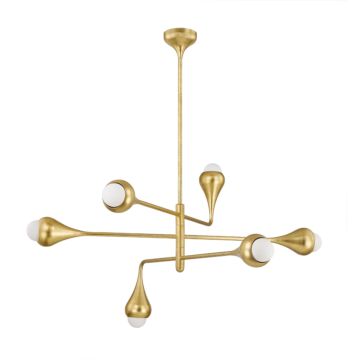 Luciel  Chandelier in Vintage Gold Leaf by Mitzi