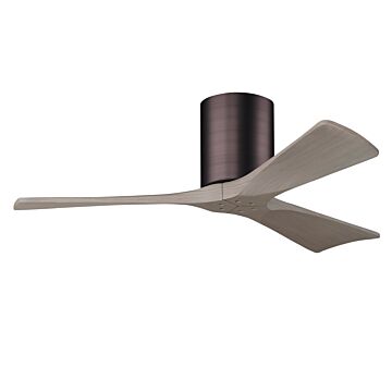 Irene-3H 42" Ceiling Fan in Brushed Brass by Matthews Fan Company