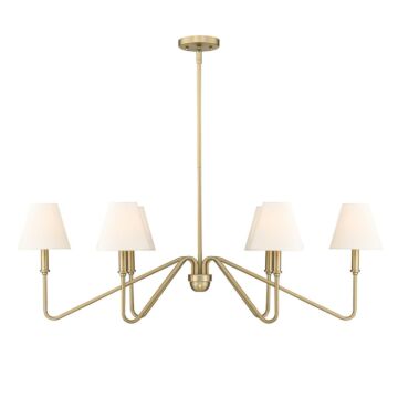 Kennedy BCB Six Light Linear Pendant in Brushed Champagne Bronze by Golden