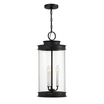 Englewood Three Light Outdoor Hanging Lantern in Matte Black by Savoy House
