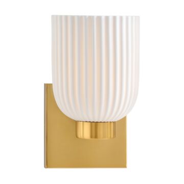 Isla Blanca One Light Wall Sconce in Warm Brass by Savoy House