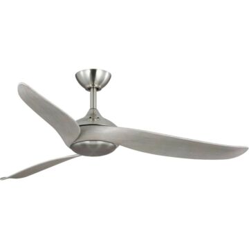Conte 1-Light 52" Outdoor Ceiling Fan in Brushed Nickel