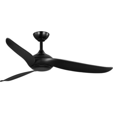 Conte 1-Light 52" Outdoor Ceiling Fan in Matte Black