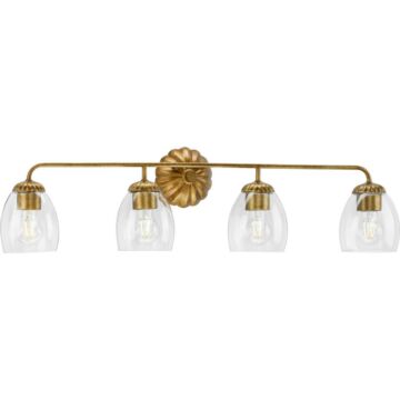 Quillan 4-Light Bathroom Vanity Light & Vanity in Gold Ombre