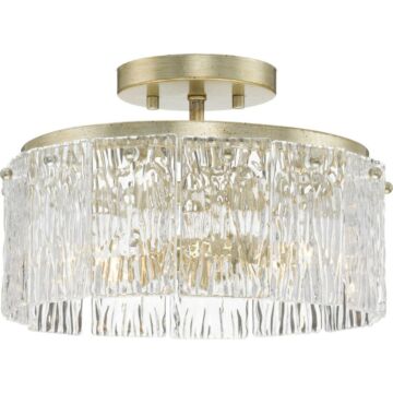 Chevall 2-Light Flush Mount in Gilded Silver