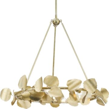 Laurel 6-Light Chandelier in Gilded Silver
