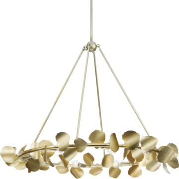 Laurel 8-Light Chandelier in Gilded Silver