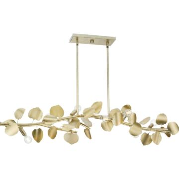 Laurel 7-Light Island Pendant in Gilded Silver