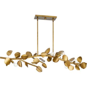 Laurel 7-Light Island Pendant in Gold Ombre