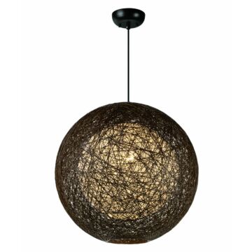 Bali One Light Outdoor Pendant in Chocolate by Maxim