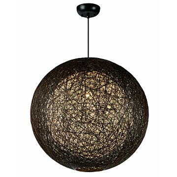 Bali One Light Outdoor Pendant in Chocolate by Maxim