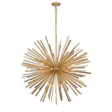 Confluence 20 Light Pendant in Piastra Gold by Metropolitan