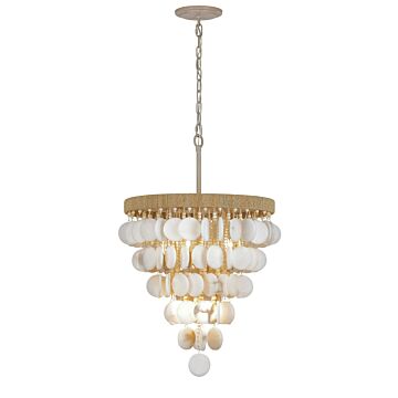 Aurelia'S Cove Eight Light Pendant in Autumn White by Metropolitan