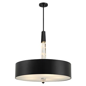 Drifting Droplets Five Light Pendant in Coal by George Kovacs