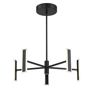 Edge LED Chandelier in Coal by George Kovacs