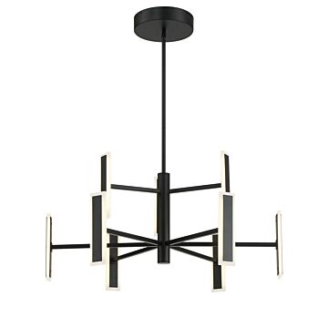 Edge LED Chandelier in Coal by George Kovacs