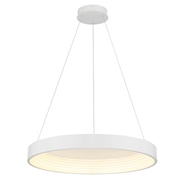 Conc LED Pendant in Matte White by George Kovacs