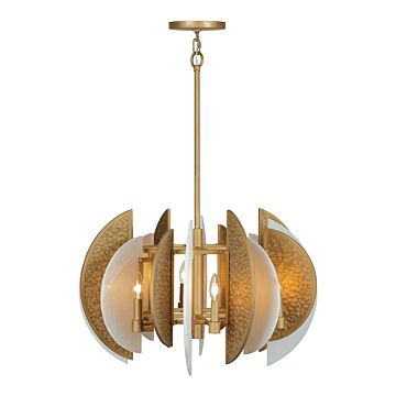 Saint Martin Eight Light Chandelier in Ashen Gold by MinkaLavery