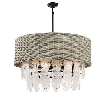 Breakers Isle Nine Light Pendant in Coal by MinkaLavery