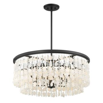 Shimmering Elegance Five Light Chandelier in Sand Coal by MinkaLavery