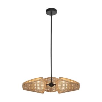 Lanai LED Chandelier in BlackOpal Glass by Kuzco Lighting