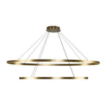 Ovale LED Chandelier in Brushed Gold by Kuzco Lighting