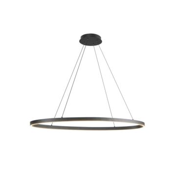 Ovale LED Linear Pendant in Black by Kuzco Lighting