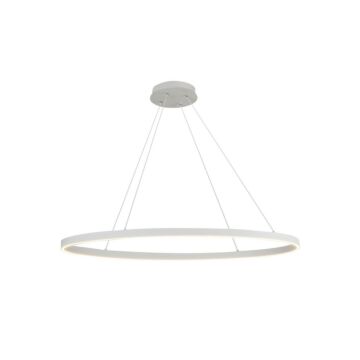 Ovale LED Linear Pendant in White by Kuzco Lighting