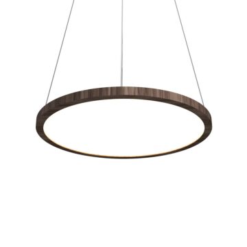 Naia LED Pendant in American Walnut