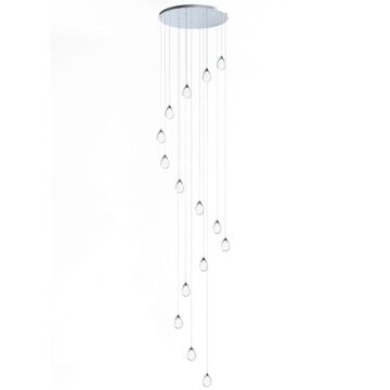 Dewdrop LED Pendant in Polished Chrome by ET2