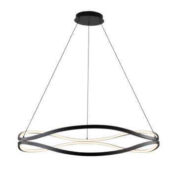 Curvo LED Pendant in Black by ET2